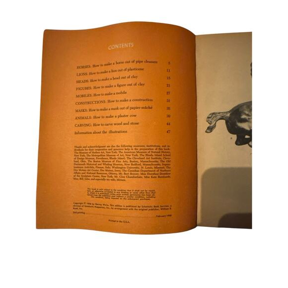 Vintage 1968 Scholastic Book Clay Wood & Wire Sculpture How To Art Harvey Weiss - Picture 8 of 13